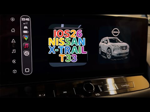 IOS26 Apple CarPlay Update - Fahrzeug Widgets für Nissan X-Trail T33 und Qashqai 2025  Screenshot