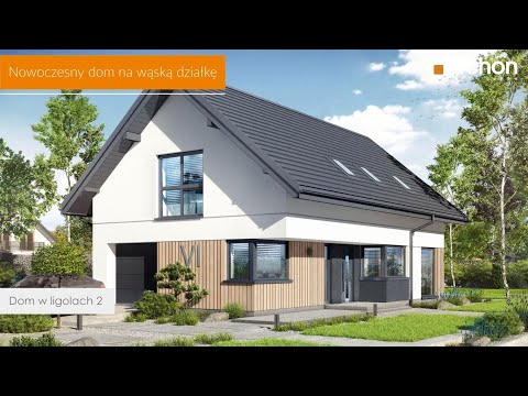 Dom w ligolach 2 – Nowoczesny dom na wąską działkę I ARCHON+ Projekty Domów #projektdomu #dom