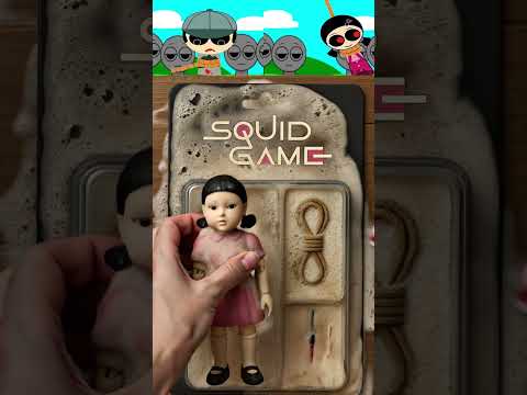 Unboxing Cola Squid Game Doll Young-Hee X Soldier Squid MIX VERSION #brainrot #squidgame #dalgona