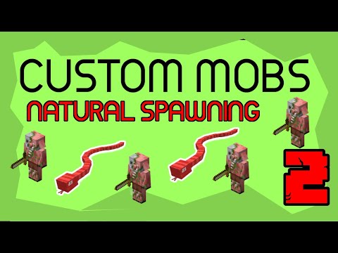 Make Custom Mobs SPAWN NATURALLY [2] || Minecraft Data Pack Tutorial