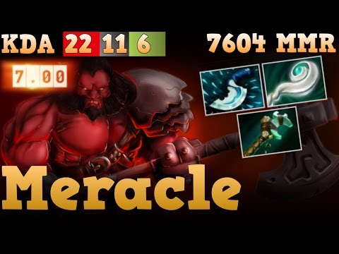Meracle plays mobile Axe Patch 7.01 7000 mmr full game.