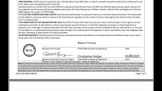How to Complete a Texas Surety Bond for a Bonded Title 🖊️ | Step-by-Step Bond Execution Guide