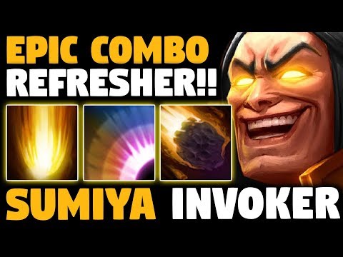 ONE MORE TIME Sumiya Invoker vs Old Chicken Kunkka | EPIC REFRESHER COMBO GAME - Dota 2 Invoker
