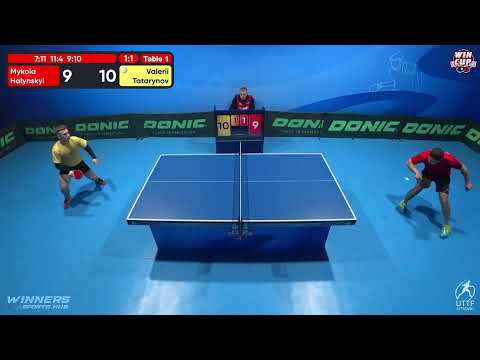 16:30 Mykola Halynskyi 1-3 Valerii Tatarynov West 3 WIN CUP 14.12.2022 | TABLE TENNIS WINCUP