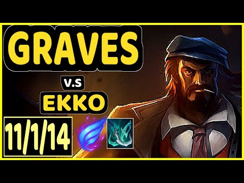 AMAZING (GRAVES) vs EKKO - 11/1/14 KDA JUNGLE GAMEPLAY - EUW Ranked DIAMOND