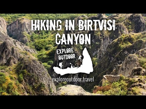 Hiking in Birtvisi Canyon