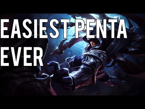EASIEST PENTA-KILL EVER - League Of Legends