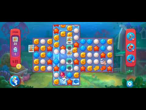 Fishdom Hard Level 11488 (with Double Lightning Booster) @choraelmin