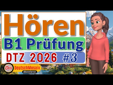 B1 Hören | Prüfung DTZ 2026 | Übung #3 | Teil 1-4 mit Lösungen