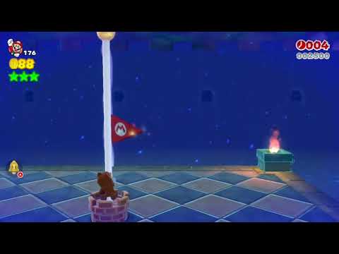 Super Mario 3D World (Switch) 11-4 Mario Speedrun - Time: 26 (WR)