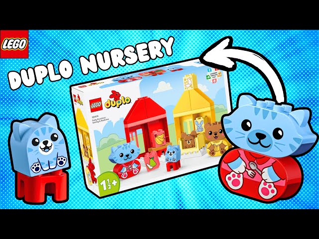 Vídeo relacionado con LEGO 10414 DUPLO My First My Daily Rituals - Hora de comer y dormir, Juguete social, 4 figuras de animales