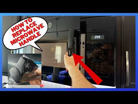 How to Replace Microwave Handle | GE Microwave Handle Replacement | How to Fix Handle on Microwave