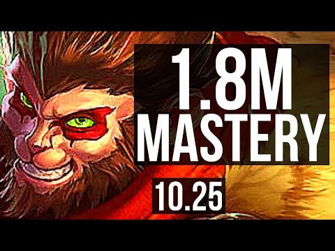 WUKONG vs ORNN (TOP) | 7 solo kills, 1.8M mastery, 1100+ games | KR Diamond | v10.25