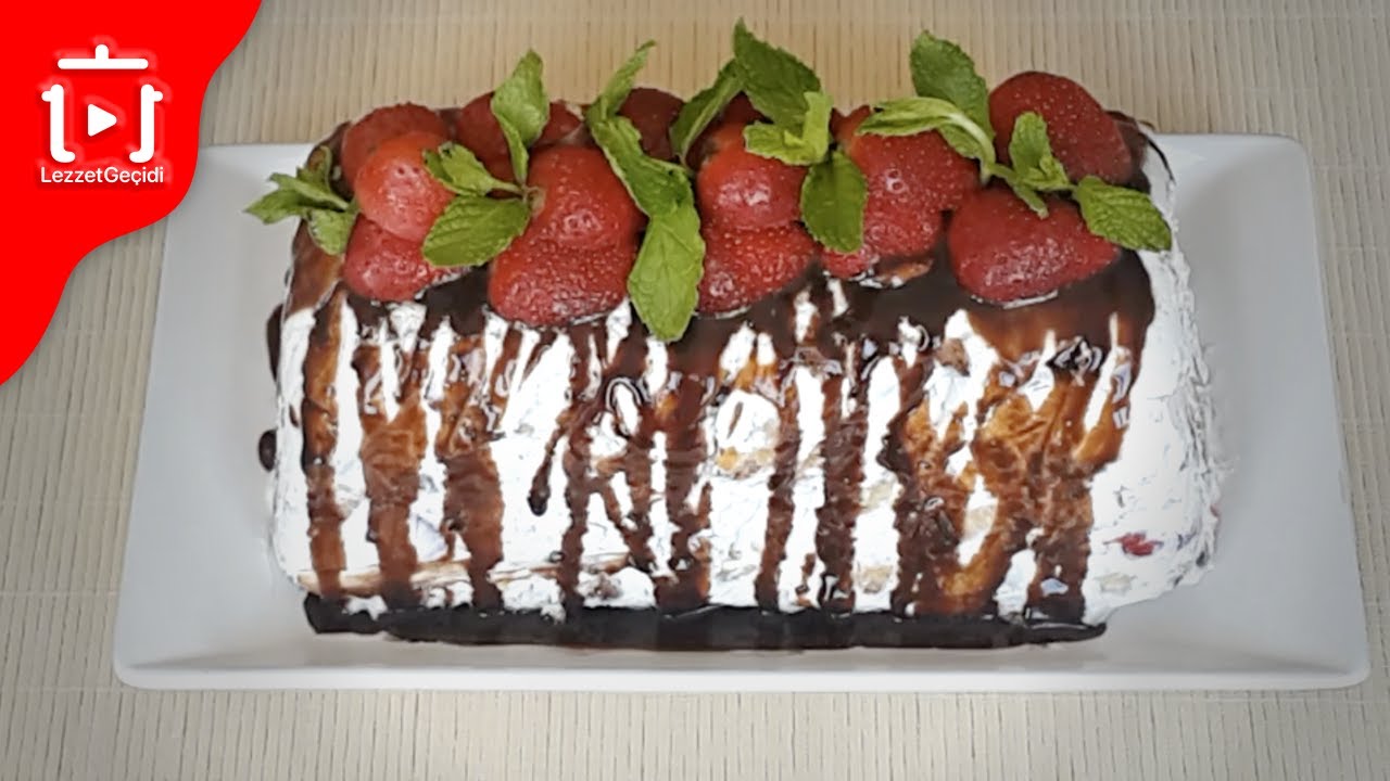 Parfe Tarifi : 10 DAKİKADA FIRINSIZ OCAKSIZ PİŞİRMEDEN Çilekli Çikolatalı Pasta Nasıl Yapılır