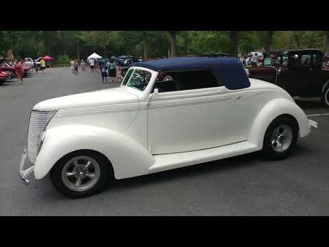 1934 CUSTOM WHITE FORD CLUB CABRIOLET HARDTOP CONVERTIBLE