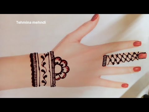 Beautiful  easy mehndi design||back hand mehndi design||simple mehndi design||Tehmina mehndi