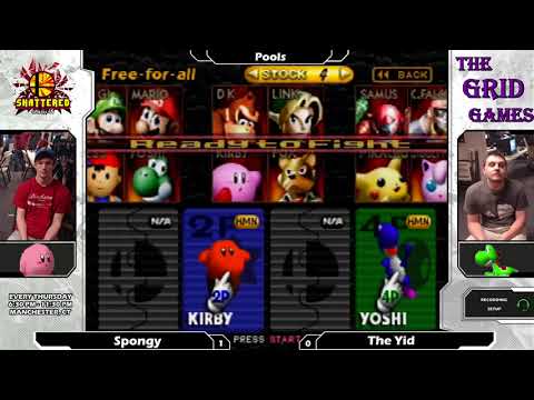 Smash 64: Spongy (Kirby) V The YId (Yoshi) - Shattered 105 Tournament SSB64
