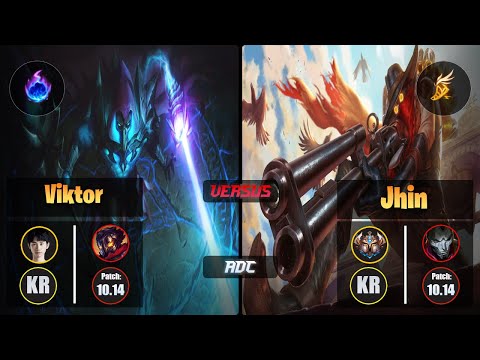 Doinb VIKTOR (ADC) [Arcane Comet] VS JHIN - Challenger KR Patch 10.14