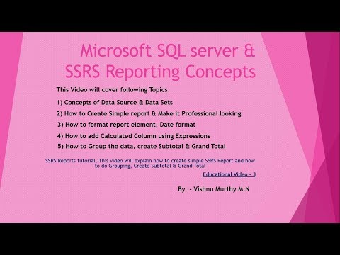 SSRS Tutorial :- How to Create/Design Professional SSRS Report