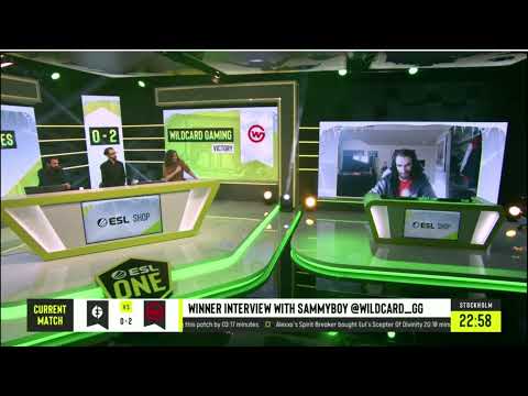 SAMMYBOY INTERVIEW AFTER WILDCARD GAMING VS EVIL GENIUSES | DPC NA 2021/22 Tour 1: Division I ESLONE