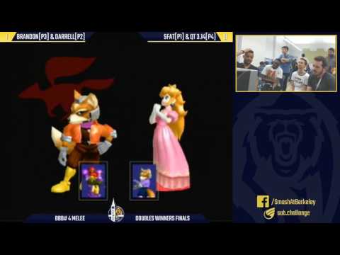 Berkeley Biweekly Battles #4 - Melee Doubles Winners Finals: Brandon & Darrell vs SFAT & QT 3.14