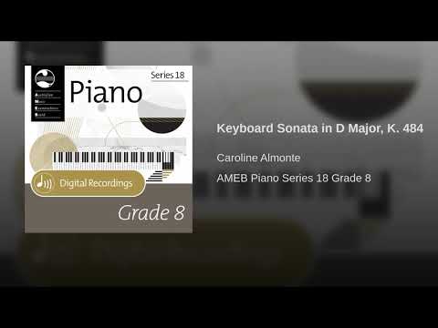 Keyboard Sonata in D Major, K  484