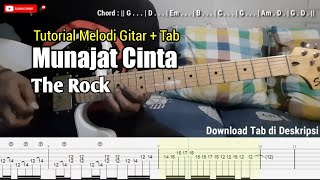 Download lagu Munajat Cinta-The Rock | Tutorial Solo Gitar   Tablature mp3