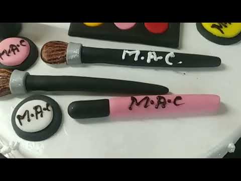 makeup box cake #design #cakes #viral #birthday celebration #jahangir cake