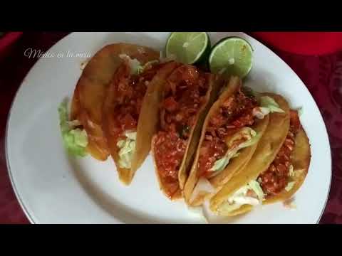 Tacos Dorados De papa y Frijoles Con Chorizo 🌮🌮