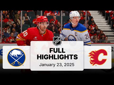 NHL Highlights | Sabres vs. Flames | January 23, 2025