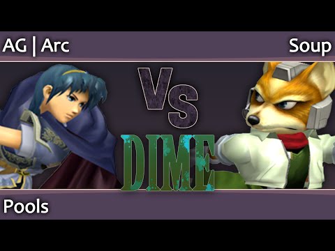 DIME 12 Melee - AG Arc (Marth) vs Soup (Fox) - Pools