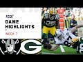 Raiders vs. Packers Week 7 Highlights | NFL 2019 Raiders vs. Packers Week 7 Highlights | NFL 2019