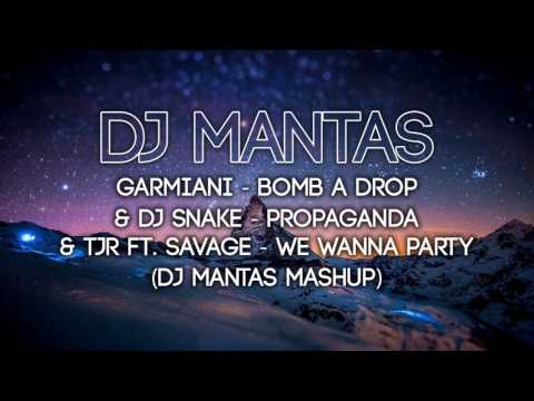 Garmiani - Bomb A Drop & DJ Snake - Propaganda & TJR ft. Savage - We Wanna Party (DjMantas mashup)