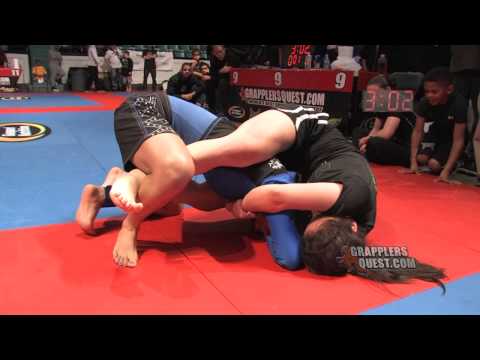 Female SUBMISSION Grappling - Julie Ladisa vs Lollienette Ismael at Grapplers Quest Worlds 2012