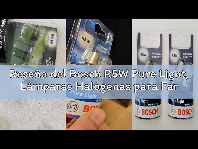 Vídeo relacionado con Bosch H4 Ultra White, Lámparas Halógenas para Faros Delanteros, 12 V 60/55 W, Moderno Efecto LED Blanco - Casquillo Tipo P43t - Recambio de Luces para Coche, Paquete de 2 Lámparas