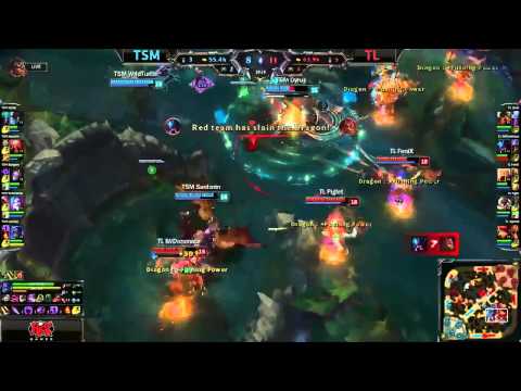TSM Bjergsen Orianna VS Liquid Fenix Azir Highlights {EPIC}   2015 NA LCS Summer W7D2