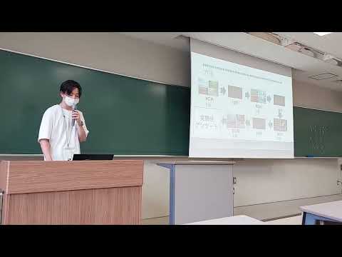 心理学科 2022年度 卒業研究 中間報告会 学生の発表の様子 2022.8.4