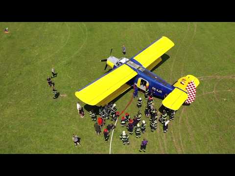 Air Jihlava, AN-2 OK-AJH, cvičení LHS Borovník 13.6.2020, dron