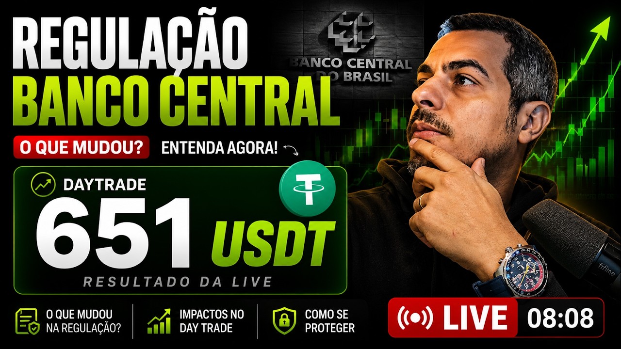 Bitcoin Agora: Regulação do Banco Central D+1 em CRIPTO - Resumo Day TRADER - Analisando Mercados