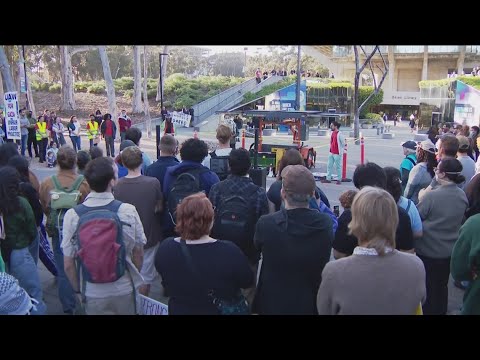 UC labor union for academic workers holds rally at San Diego campus after protesters arrested