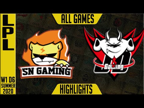 SN vs JDG Highlights ALL GAMES | LPL Summer 2020 W1D6 | Suning Gaming vs JD Gaming