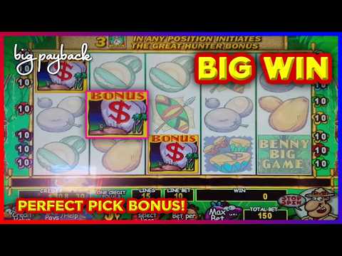 Benny Big Game Slot - PERFECT PICK & MAX BET BONUSES!
