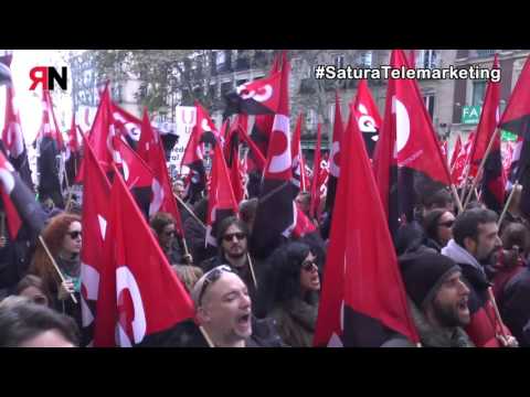 Manifestación Contact Center en Madrid (28-11-16) #SaturaTelemarketing