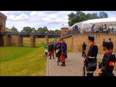 (Teil 1/6) 8. Germersheimer Festungsfest: hist. Festungsmanöver