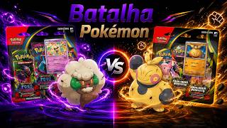 Batalha Pokémon: WHIMSICOTT vs MAKUHITA! Fogo Fantasmagórico VS Equilíbrio Perfeito!