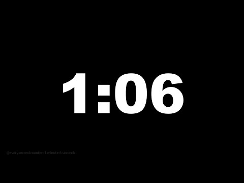1 minute 6 seconds [66 secs] clock timer countdown || Alarm Focus