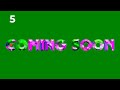 Coming Soon Title Effect On Green Screen No Copyright Stock Video Animations