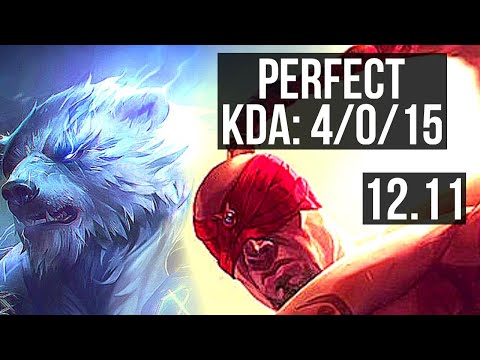 VOLIBEAR vs LEE SIN (JNG) | 4/0/15 | EUW Challenger | 12.11