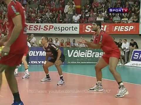 SESI-SP vs VIVO/MINAS  Semifinal jogo 3  - 8/4/2011 Superliga Masculina de Vôlei