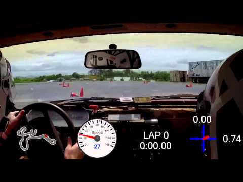 Thumbnail for 944 Turbo at PCA AutoX, Verona, VA 2013 05 12 Run2 Spin and Off Course w Data